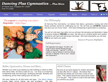 Tablet Screenshot of dancingplusgymnastics.com